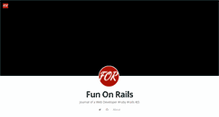 Desktop Screenshot of funonrails.com